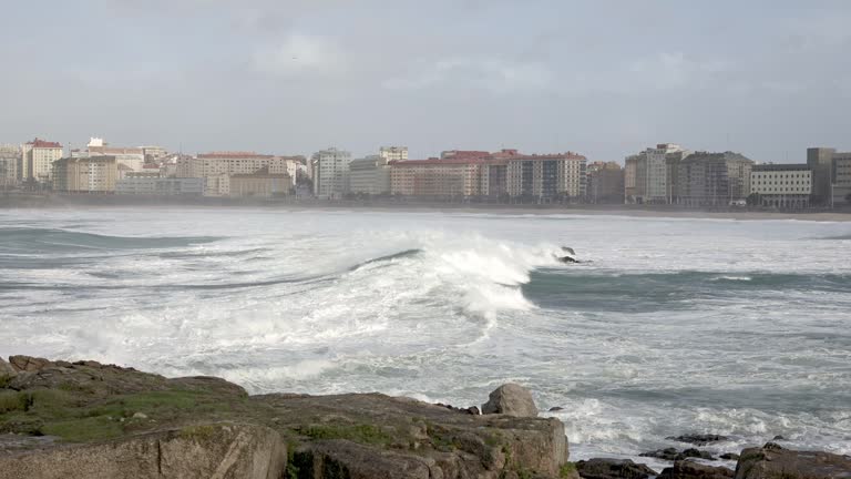 Majestic Waves Meet Urban Shore: The City Coastal Spectacle