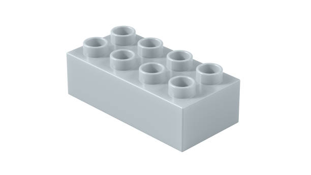 istock Zinc Plastic Toy Block Isolated on a White Background. 2056754217