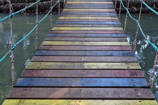 Colorful wooden old Bridge