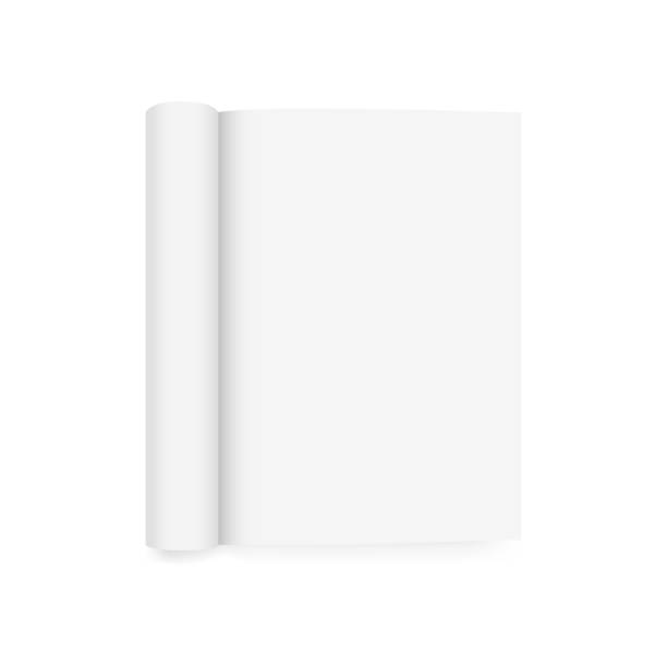 istock Blank flying cover of magazine, book, booklet, brochure mock up. Vector 2057124347