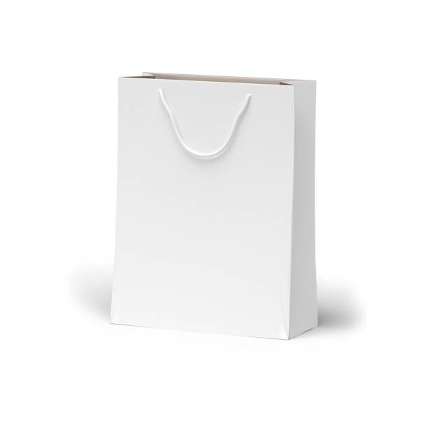 istock Reusable paper bag for carrying goods isolated on plain background. 2057183591
