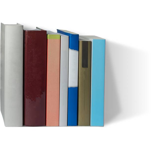 Creative concept of isolated books against plain background , suitable for your element project.