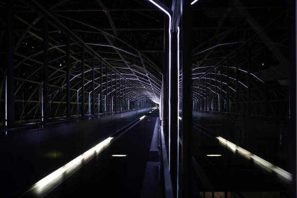 aerial route at night