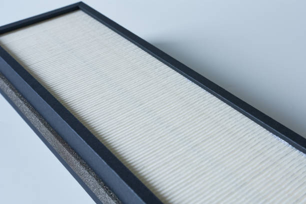 istock Air filter on a white background. New air filter. 2057241877