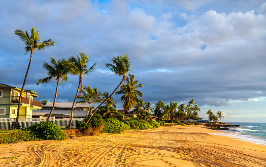 Makaha Beach Park in West Oahu Island, Hawaii, United States