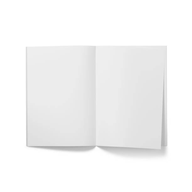 istock Blank white brochure A4 top up view. 2057301510