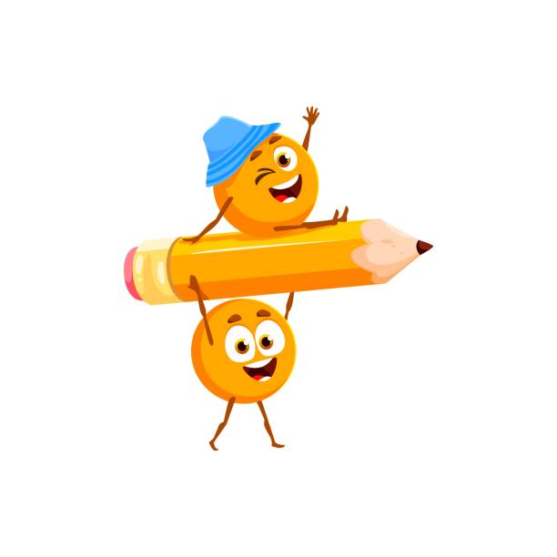 ilustrações, clipart, desenhos animados e ícones de desenhos animados engraçados divisão sinal vetor personagens matemáticos - characters cooperation teamwork orange