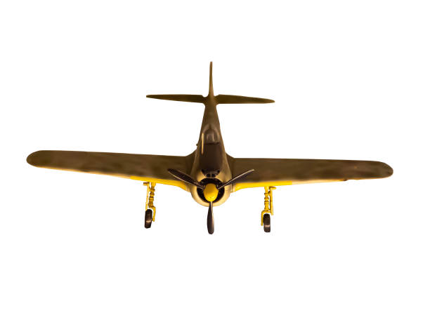 istock White isolated airplane  military fighter jet in flight 2057378856
