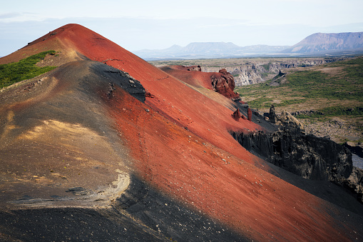 Raudholar pseudocraters In North-East Iceland.