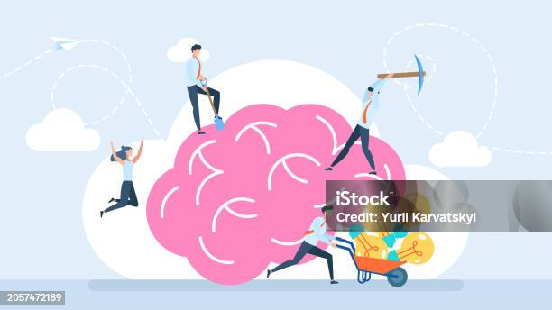 Topic Brain Storm Brainstorming Human Intelligence Brain Storming Brain Storm Concept Of ...