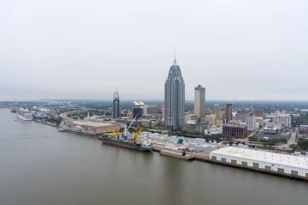 istock Downtown Mobile, Alabama waterfront skyline 2057476943