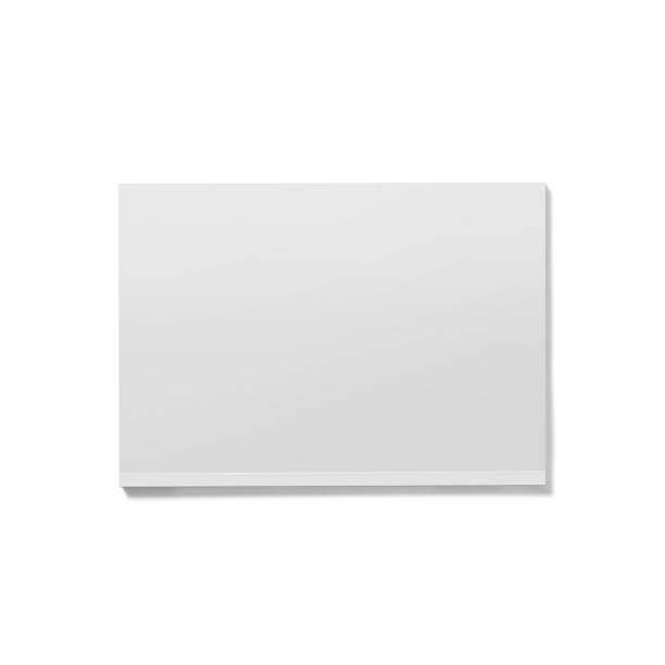 istock Isolated white open magazine mockup on white 2057496526