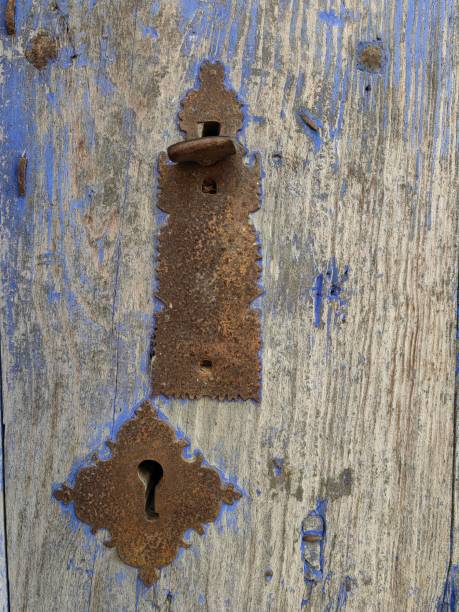 istock Vintage wood background with peeling paint. 2057501239