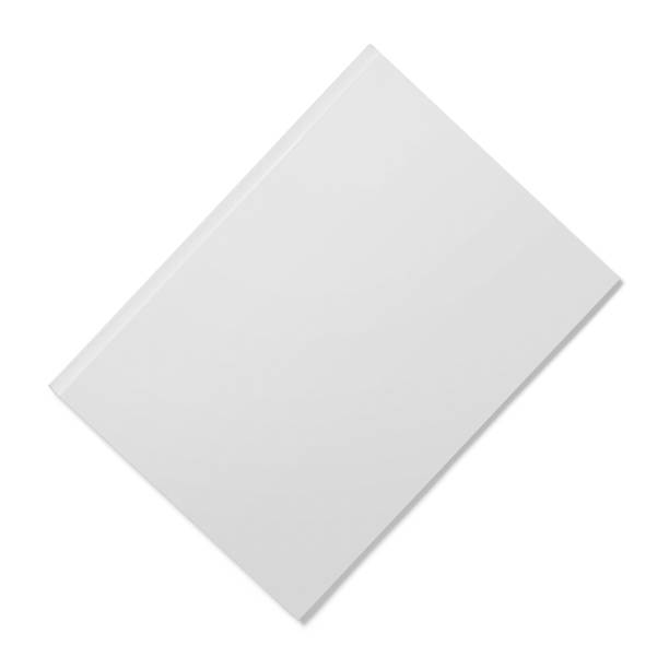 istock Isolated white open magazine mockup on white 2057507060