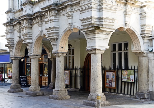 Music Store in Sevenoaks, England, selling violins from a beautiful old property. The owner's name is clearly visible on the outside.