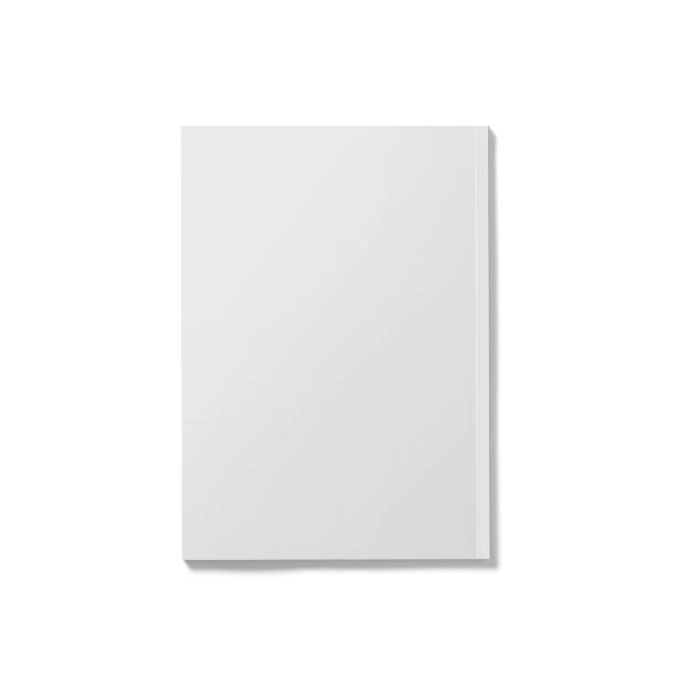 istock Isolated white open magazine mockup on white 2057508109