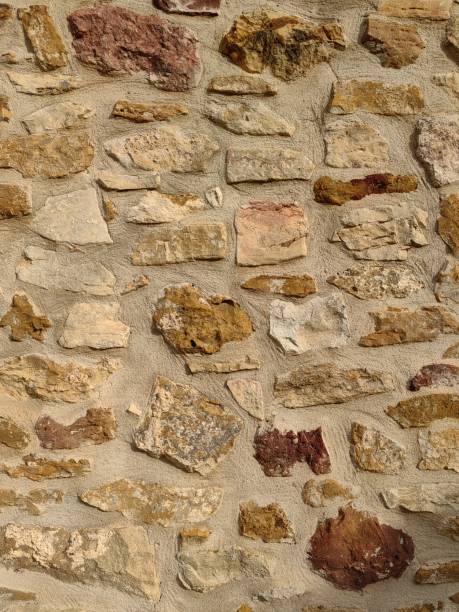 istock Stone wall fence rustic decoration natural background 2057509159
