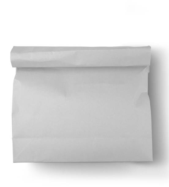 istock Close up view isolated of plain paper packaging. 2057530355