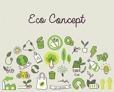 Ecology concept doodle icon