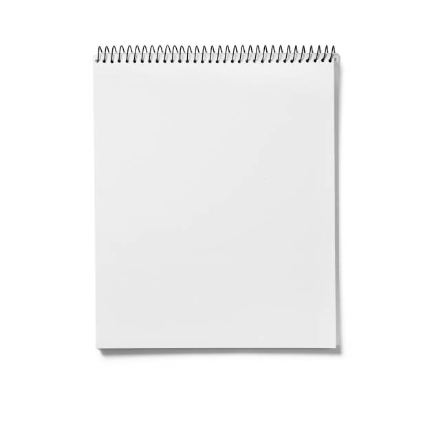istock Close up view sketch book isolated on white background. 2057622254