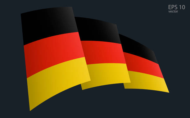 istock Waving Vector flag of Germany. National flag waving symbol. Banner design element. 2057626526