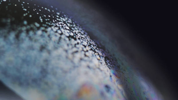 istock Bubble fluid oil droplet texture white ink circles 2057626562