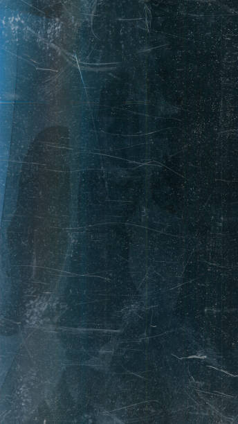 istock Scratched ice grimy texture old film overlay dust 2057627103
