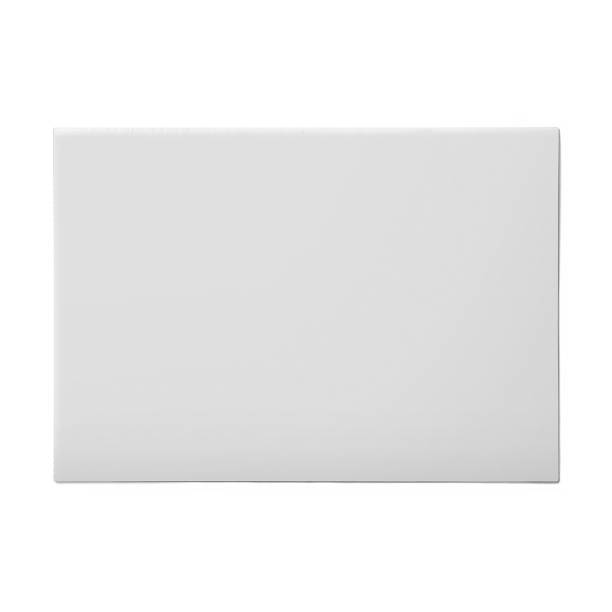 istock Close up view blank white tabloid paper isolated on white background. 2057657944
