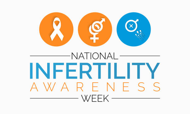 National Infertility Awareness Week Observed every year of April 21th-27th, Vector banner, flyer, poster and social medial template design. National Infertility Awareness Week Observed every year of April 21th-27th, Vector banner, flyer, poster and social medial template design. couple hope sky blue stock illustrations