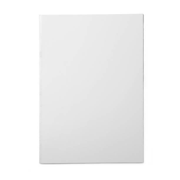 istock Close up view blank white tabloid paper isolated on white background. 2057681162
