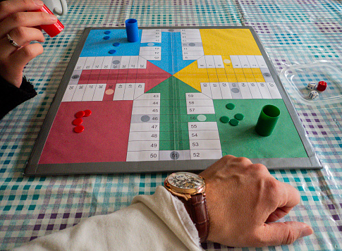 Board game to spend time with family,\nParchís game