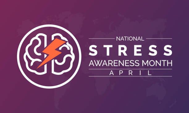 National Stress Awareness Day Observed every year of April 16 and November 6, Vector banner, flyer, poster and social medial template design. vector art illustration