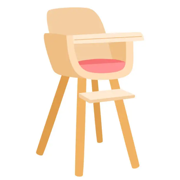 Vector illustration of 1619_baby_chair