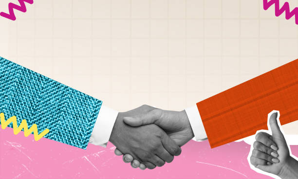 istock A handshake of businessmen. Modern design with a positive context. 2057753022