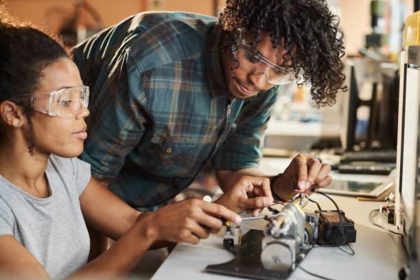 istock Young black scientist working on a project in a laboratory. 2057755872
