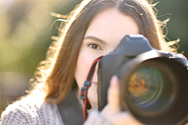 istock Photographer taking photo with dslr camera 2057780502