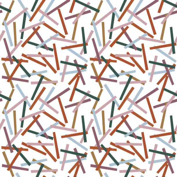 Vector illustration of abstract bright pattern with chaotic lines