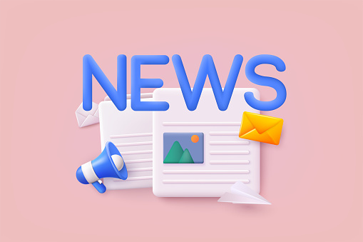 Breaking news Isolated vector icon. 3D Web Vector Illustrations.
