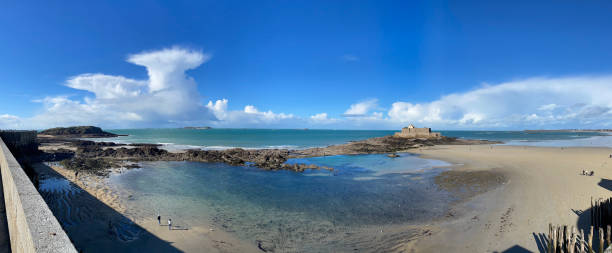 cumulonimbus et plage du Sillon