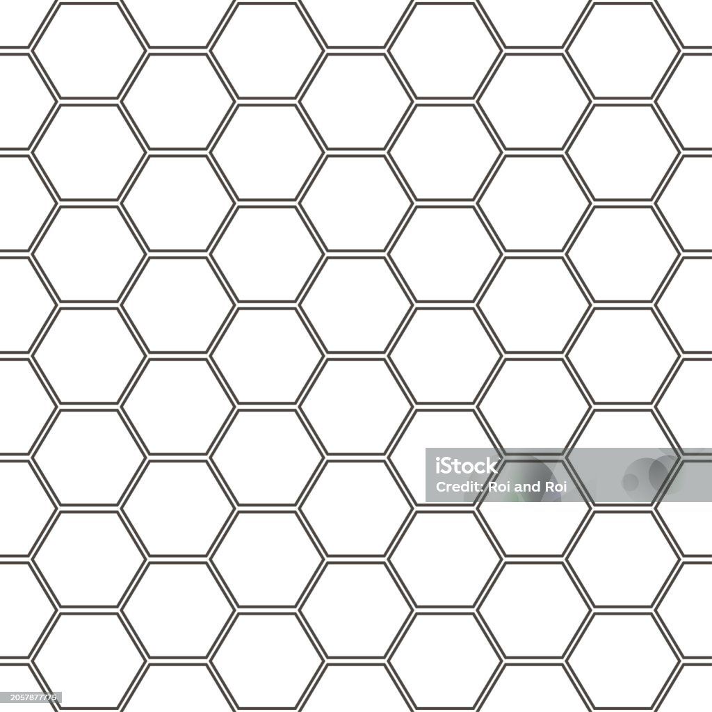 Vector Septagon Pattern Hexagon Vector Seamless Pattern Background Stock Illustration ...