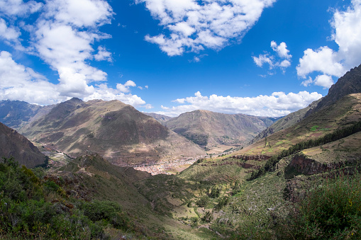 Landscape View Of The Urubamba Valley, AKA The Sacred Valley, Near Pisac In Peru