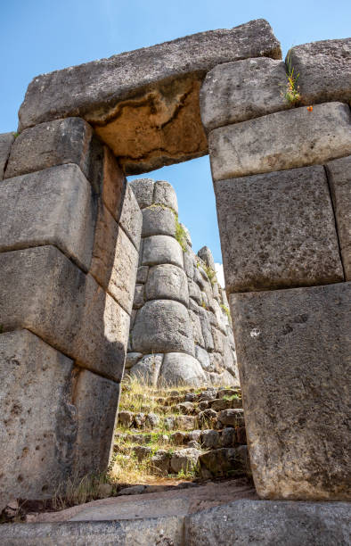 Inca Stone Doorway At Sacsayhuaman In Cusco, Peru