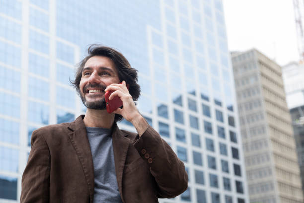 istock View of a young man with smartphone at daytime 2057943818