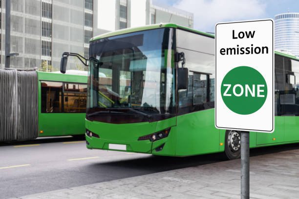 istock Modern bus on the city street. 2057977974