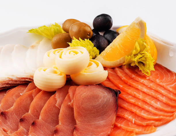 istock smoked and slightly salted salmon and lard 2057978513