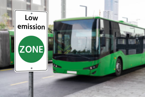 istock Modern bus on the city street. 2058005472