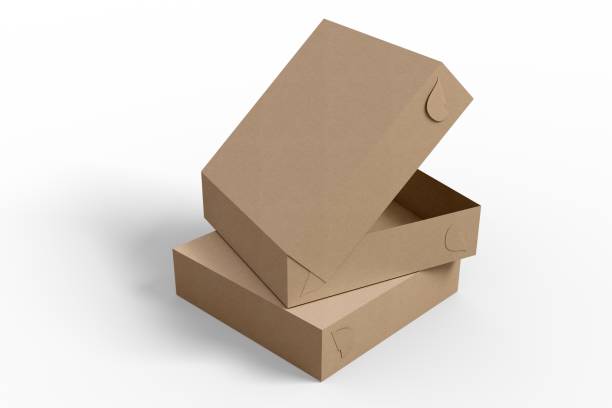 istock Side view of isolated donuts box. 2058051502