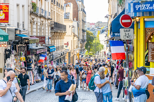 In October 2020, people were doing shopping in the streets of downtown Lille in France