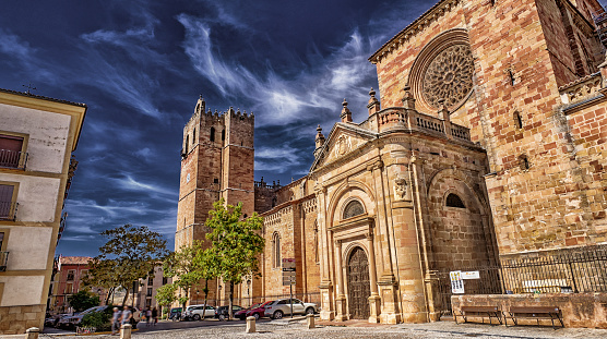 Cathedral of Sigüenza, Cathedral of Santa María de Sigüenza, 12th Century Romanesque Style, Spanish Cultural Heritage, Sigüenza, Guadalajara, Castilla La Mancha, Spain, Europe