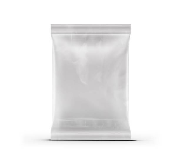 istock Close up view shiny packing product isolated on plain background. 2058187681